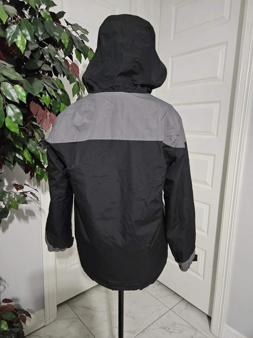 Hawke & Co Black Gray Jacket with Blue Trim for Kids